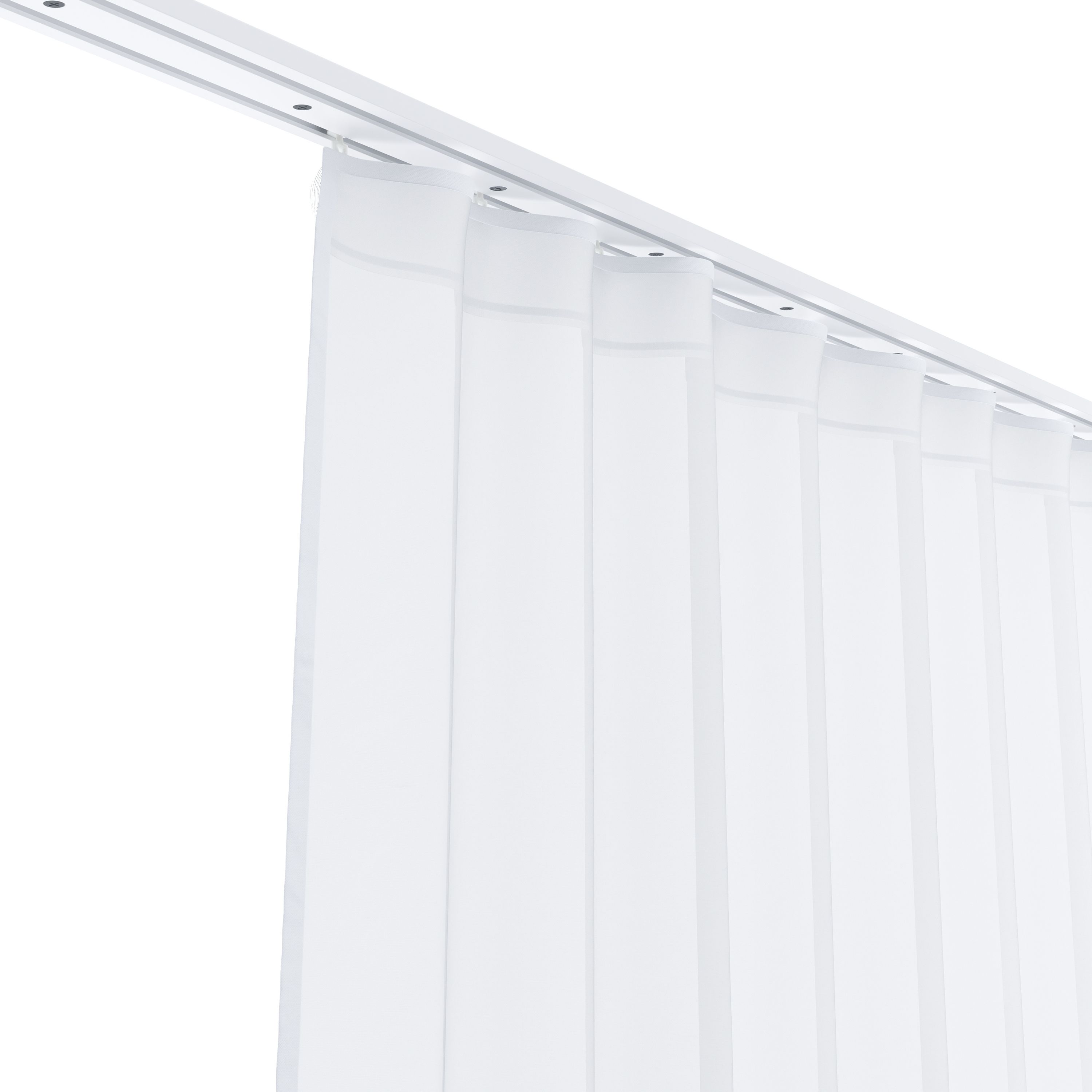 Vorhang halbtransparent weiss 240 x 240 cm