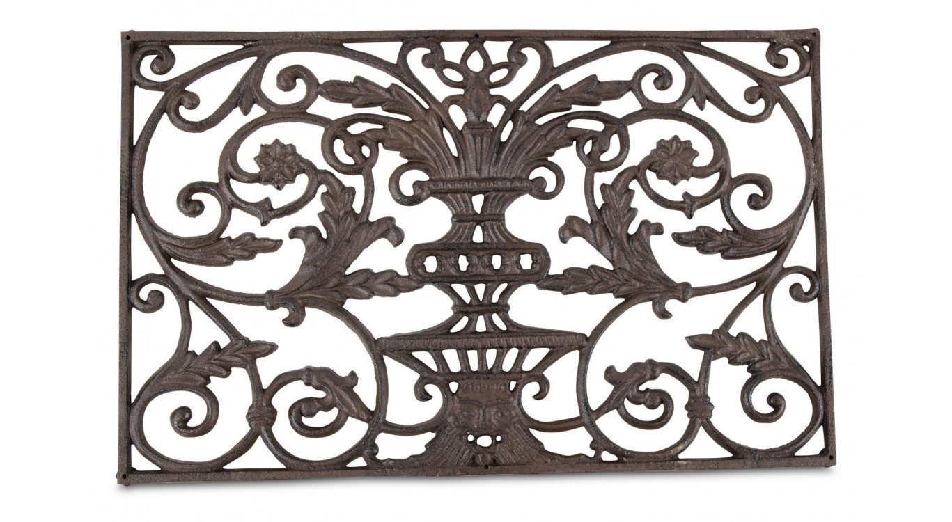 Paillasson rectangulaire fonte marron 77,5x44,5x2cm