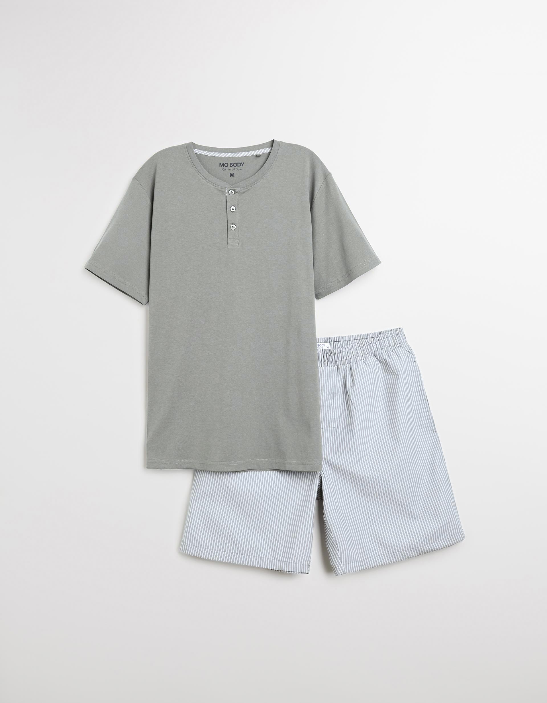 Pijama Jersey, Homem, Cinzento Escuro