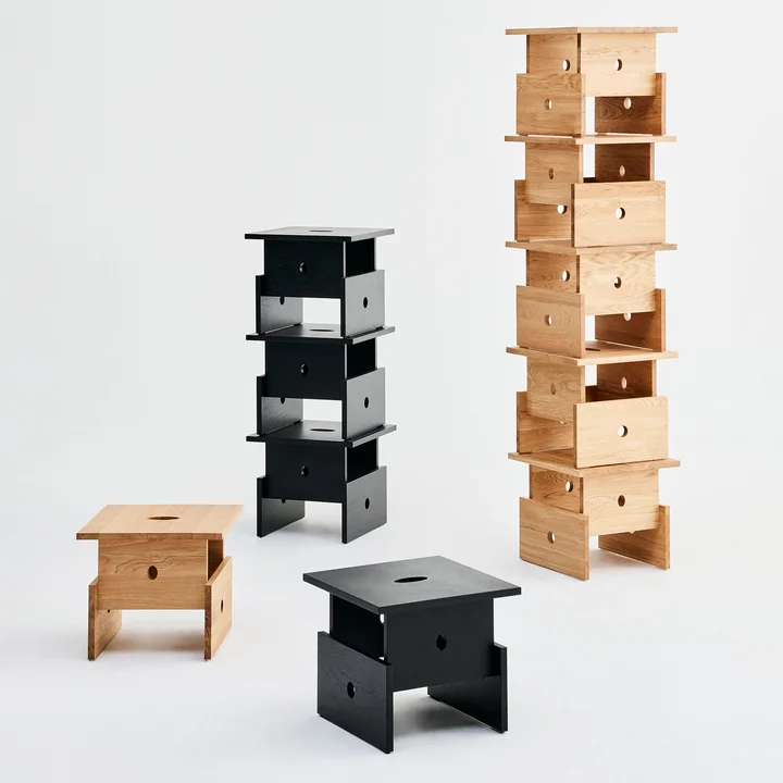 HAY - Wood Box Couchtisch, schwarz