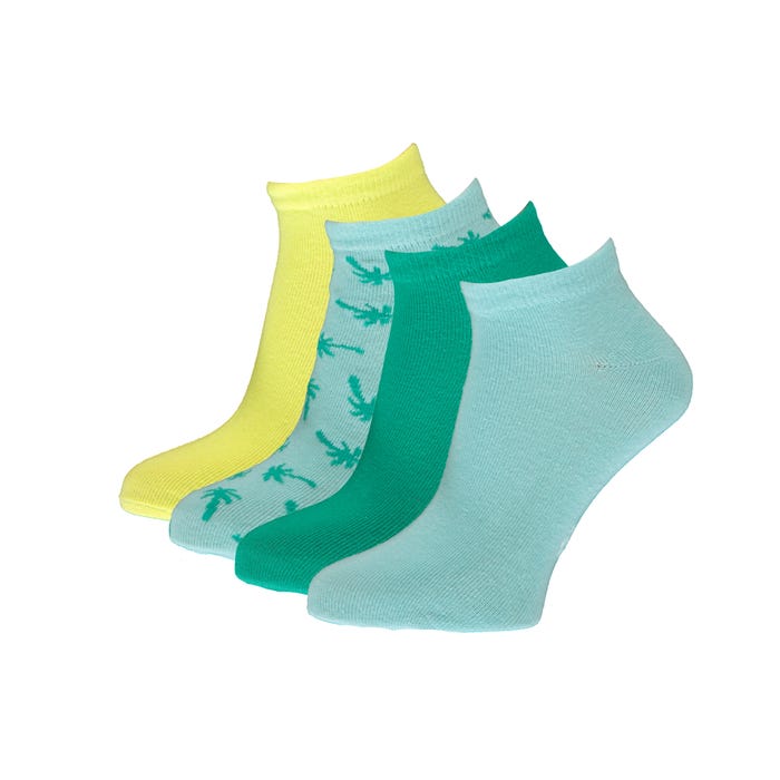 sOxi-Kids 4-pack sneakersokken palmbomen - sOxi