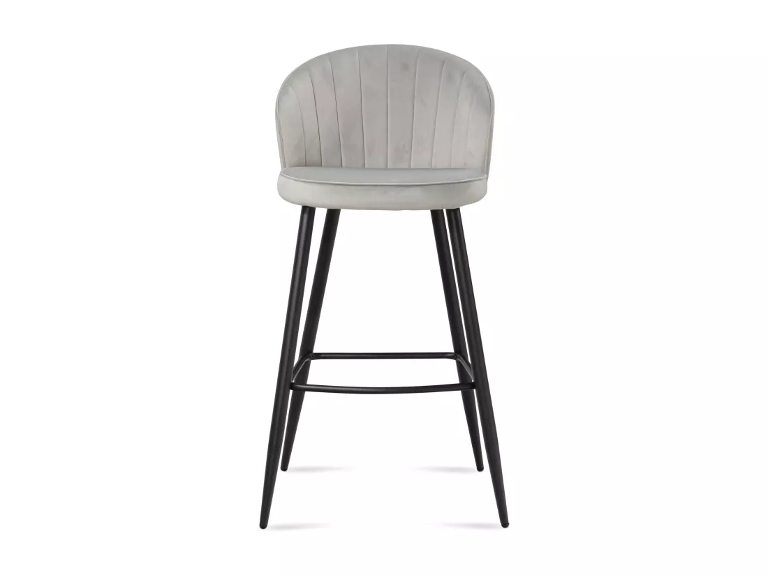 Tabouret de bar Scandinave Métal Lot de 2 Velours Chaise de bar Haute