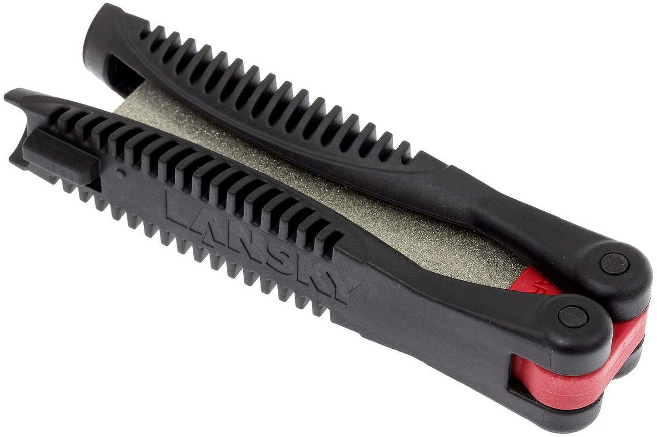 Lansky, tweezijdige diamanten slijpsteen met handgreep, FP-1260