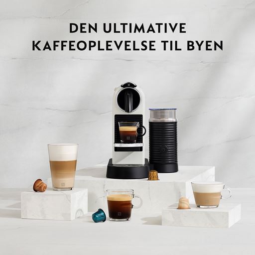 Nespresso Citiz & Milk D123 Kaffemaskine, White