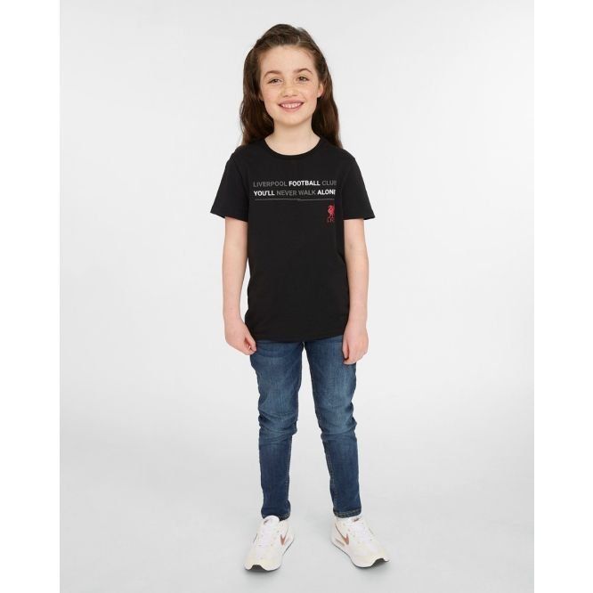 Liverpool T-Shirt Slogan LFC - Noir Enfant