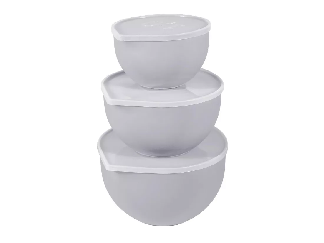 Set de 3 bols patissier avec couvecle