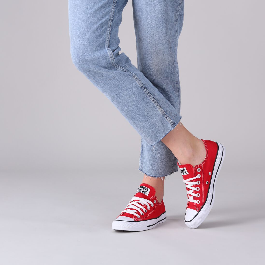 CONVERSE rode converse lage sneakers chuck taylor all star ox
