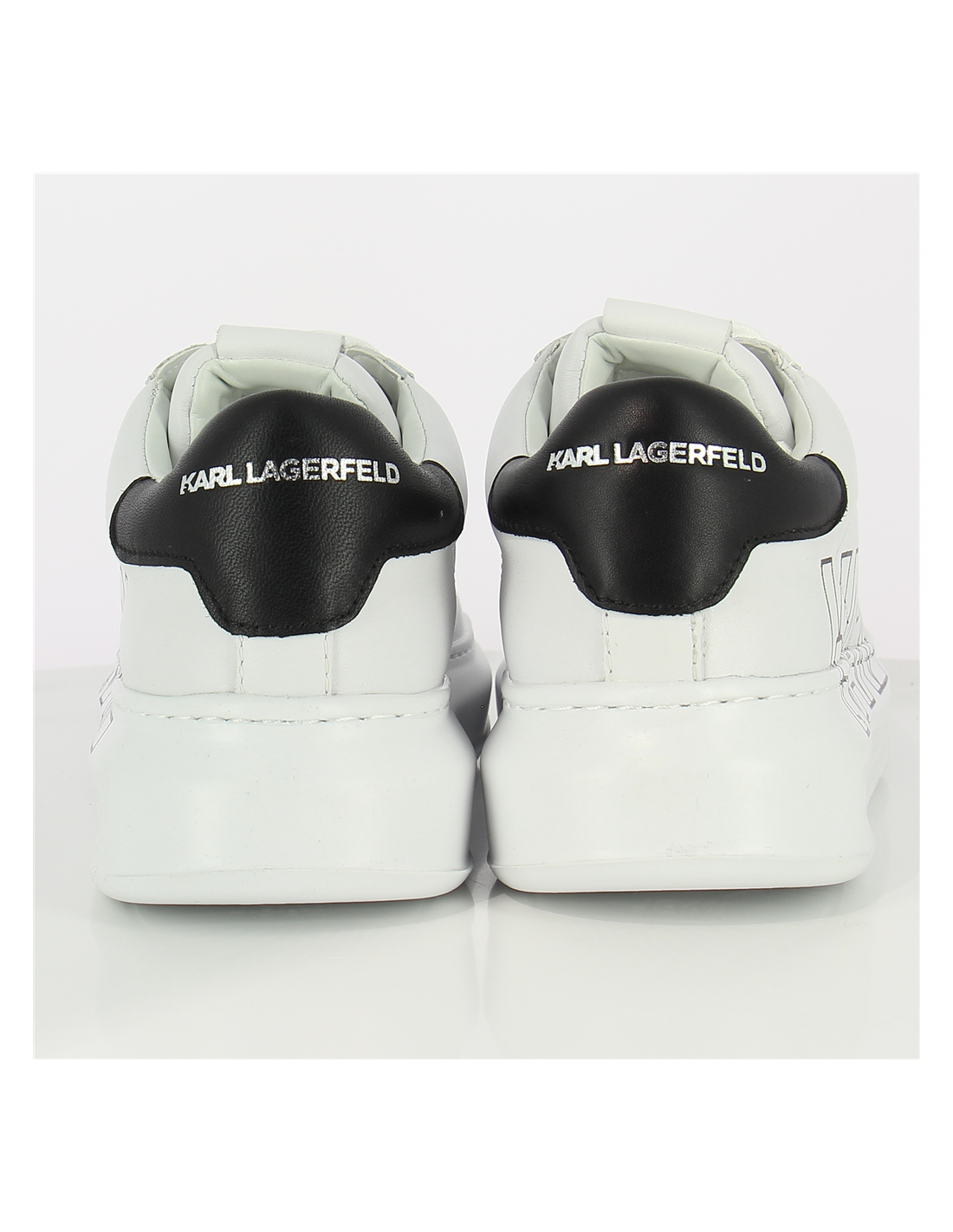 karl lagerfeld baskets de ville homme kapri mens karl logo lace cuir blanc