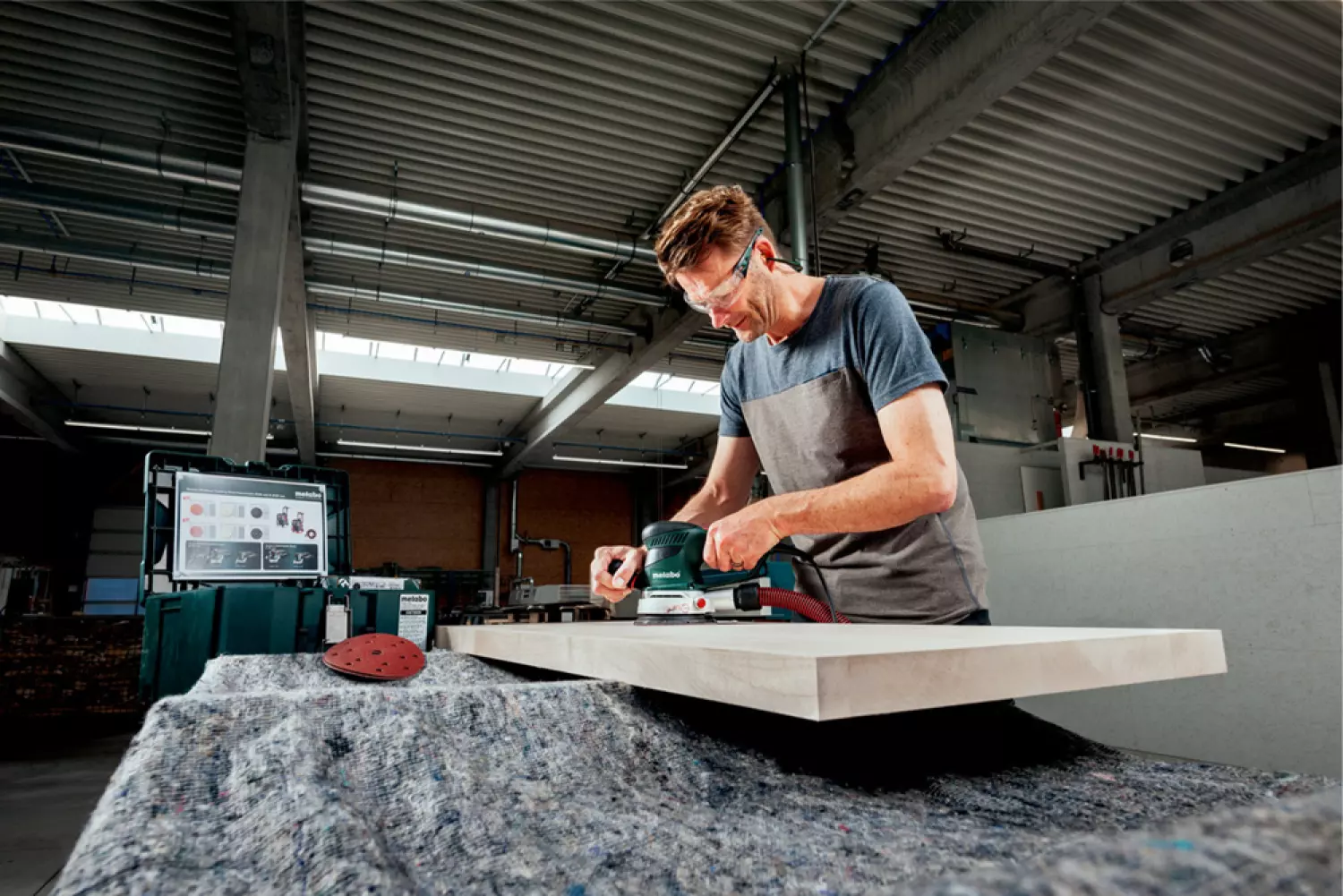 Metabo SXE 450 TurboTec Pro Pack Excentrische schuurmachine in MetaBox - 350W - 150mm - variabel