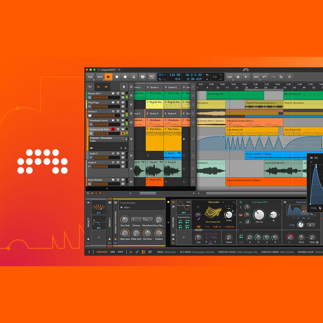 Bitwig Studio 5 Upgrade van 8 Track (download)