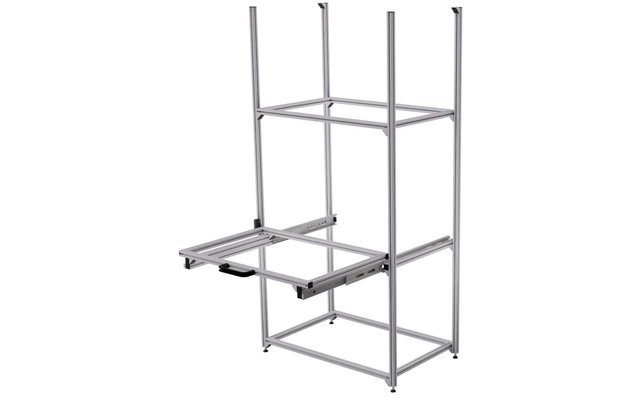 Regalsystem 60x40 mit Teleskopauszug für Heckgarage
