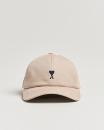 AMI Black Heart Logo Cap Noisette