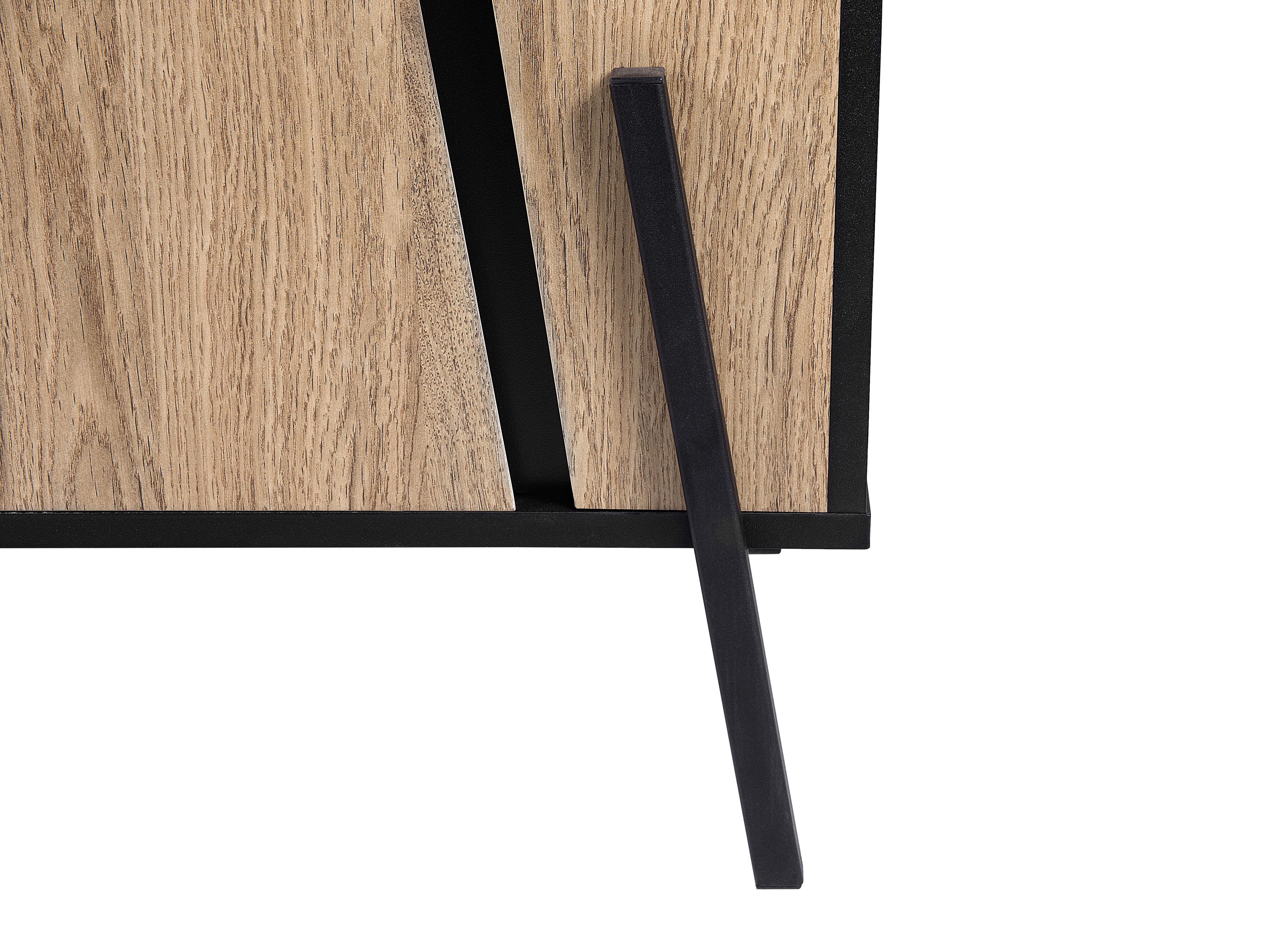Dressoir met 2 deuren BLACKPOOL Bruin/zwart