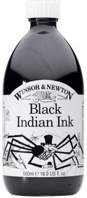 Winsor & Newton - Indian Ink - Blæk - Sort 500 ML