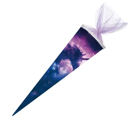 Nestler Schultüte Einhorn Galaxie, 70 cm, Organza Special