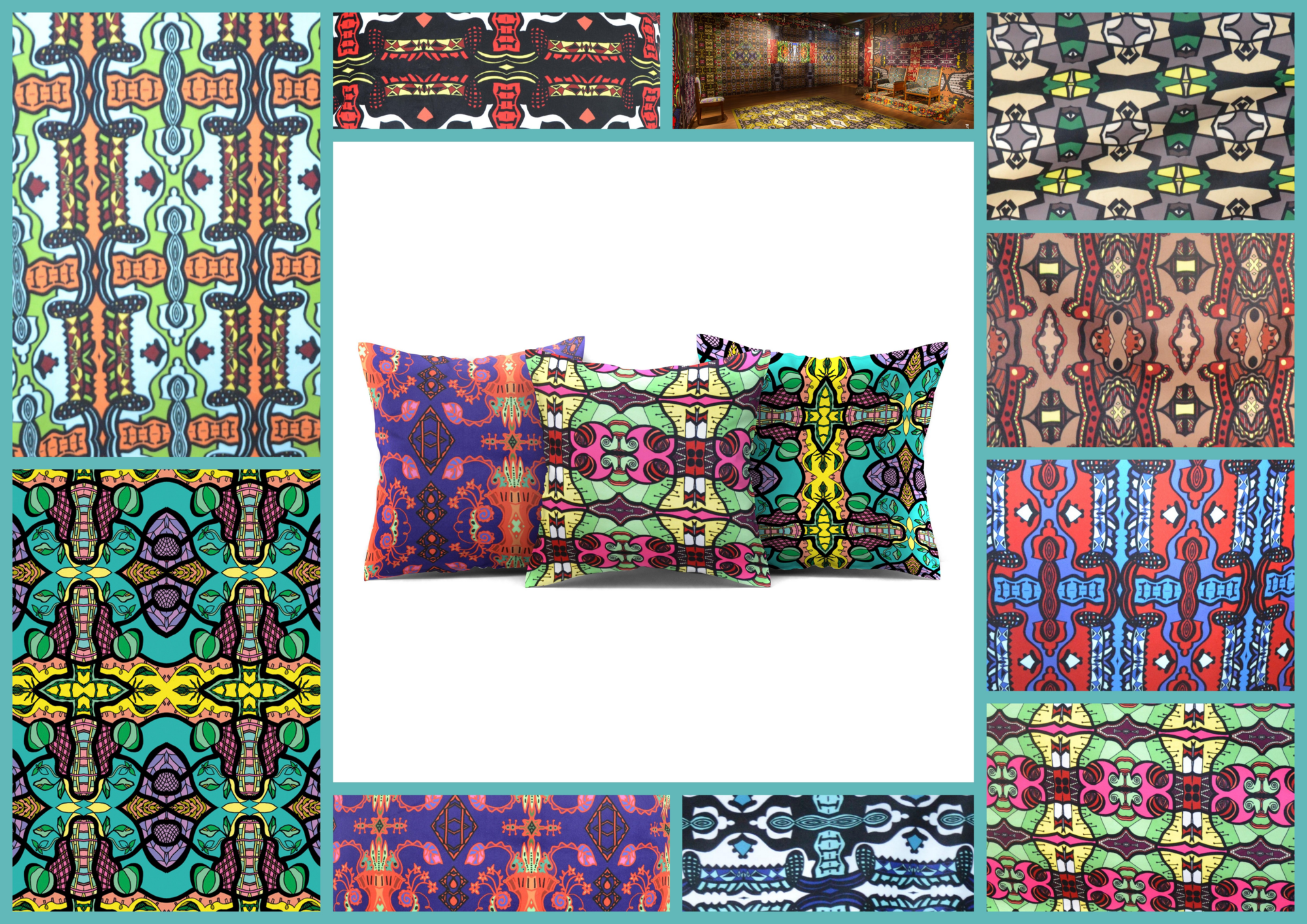 Kussen design Christie van der Haak zwart 50 x 30