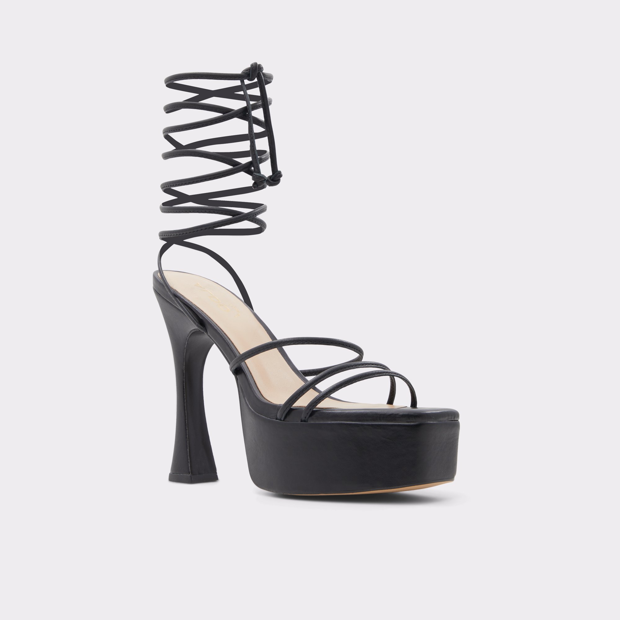 Paya Black Women Strappy Sandals