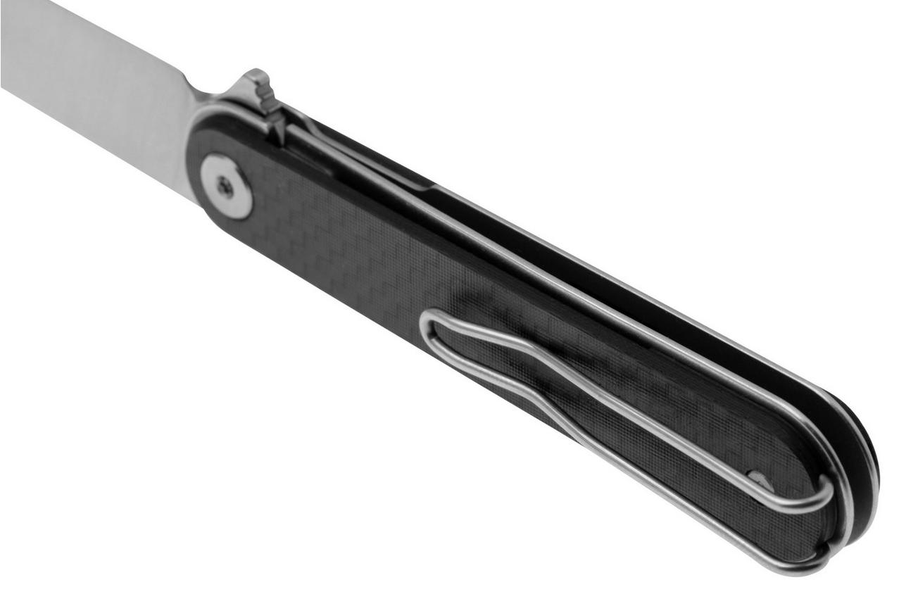 Real Steel Iris Flipper 8061AF Satin 12C27, Carbon Fiber G10, zakmes