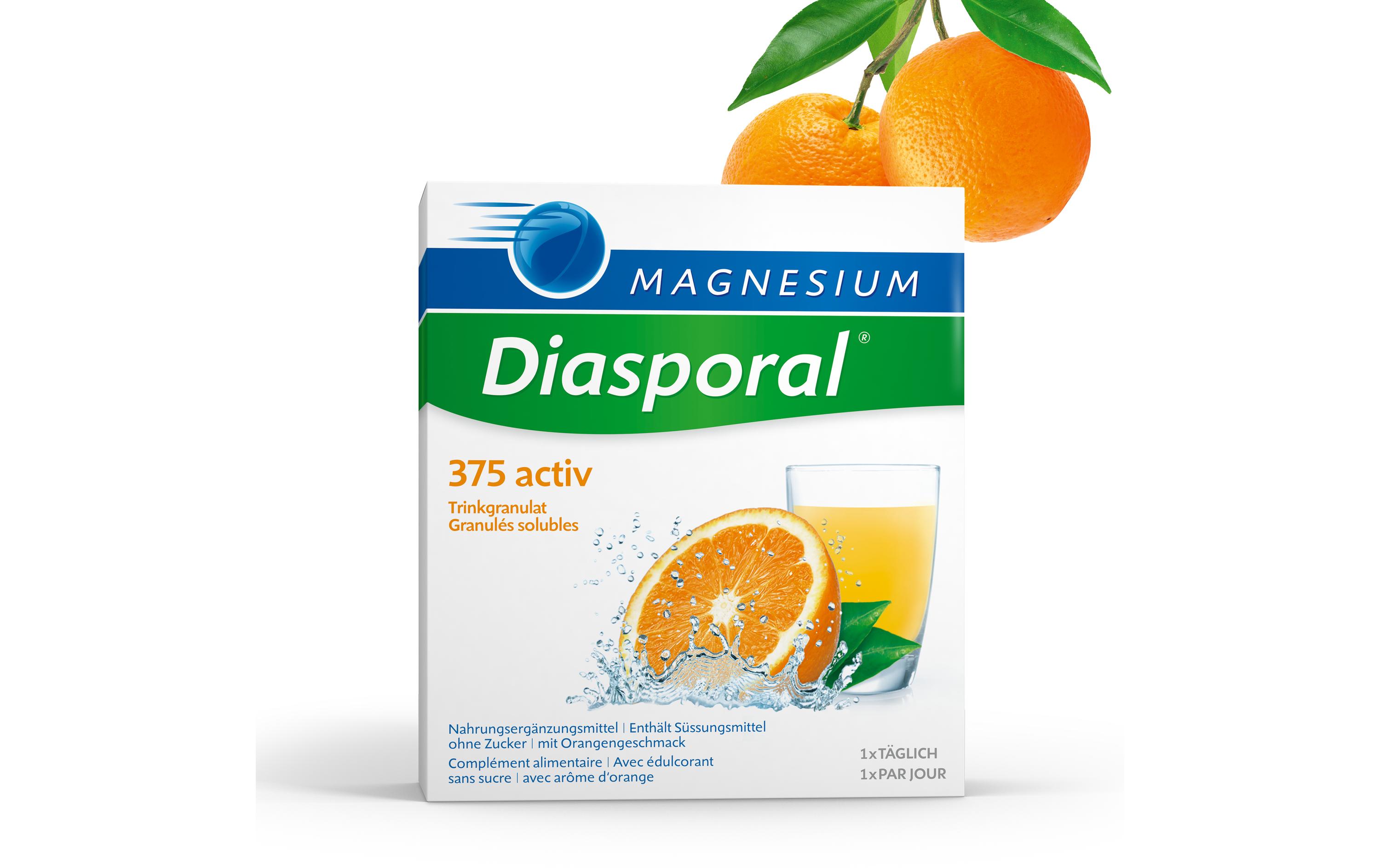 375 Activ Orange Trinkgranulat 20 SticksVeganes Magnesium Trinkgranulat