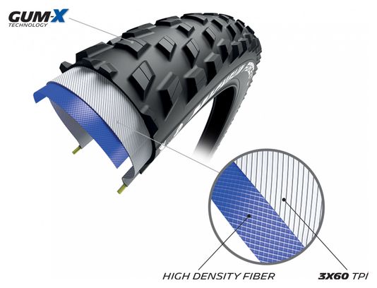 Pneu VTT Michelin Force XC2 Performance Line 29'' Tubeless Ready Souple Gum-X E-Bike Ready