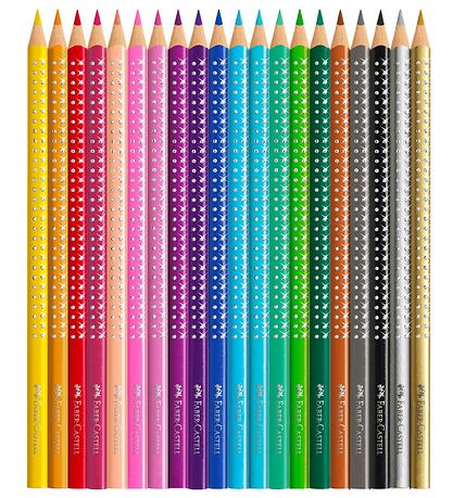 Faber-Castell Sparkle Tin?ske - Farver/Spidser - 20 stk - Multi