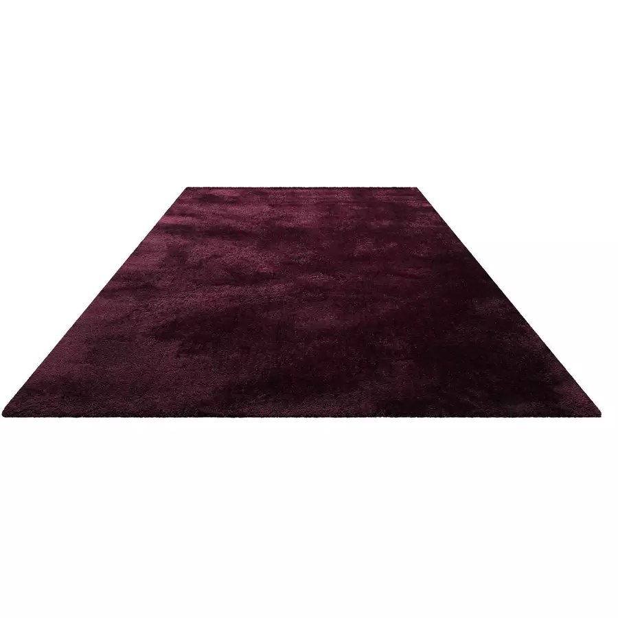Homie Living Hochflorteppich Pisa bordeaux rot