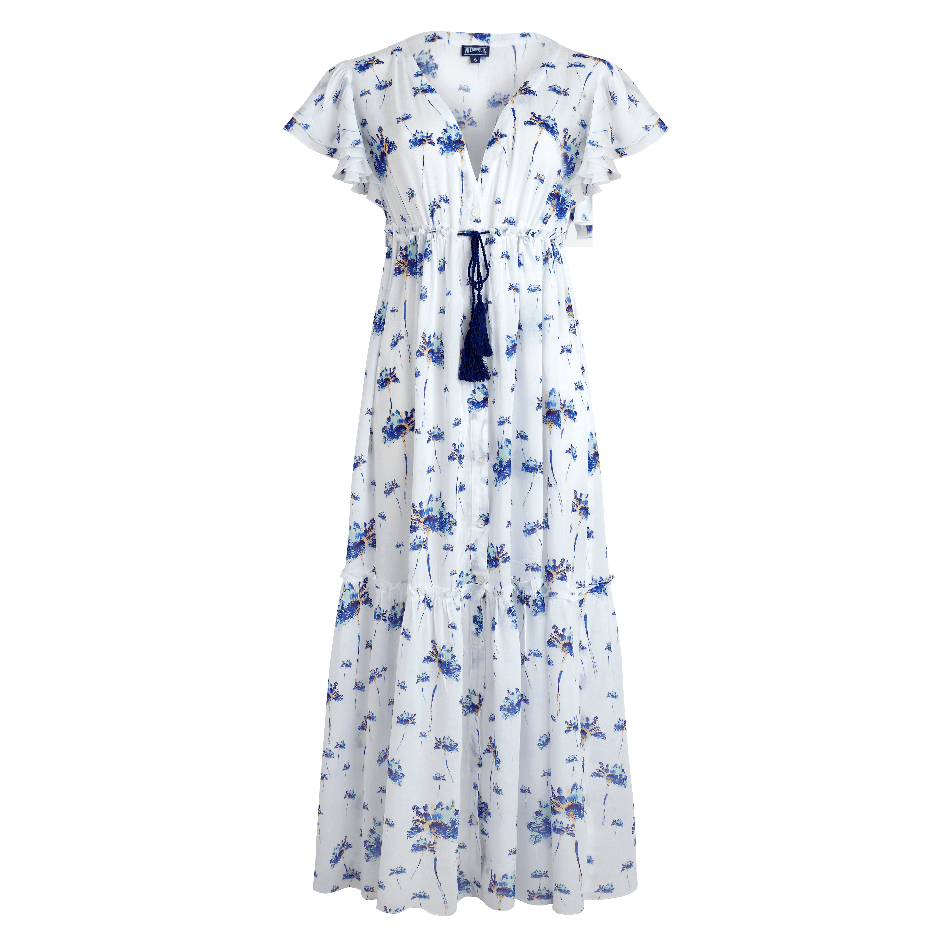 Robe longue en viscose femme Herbier