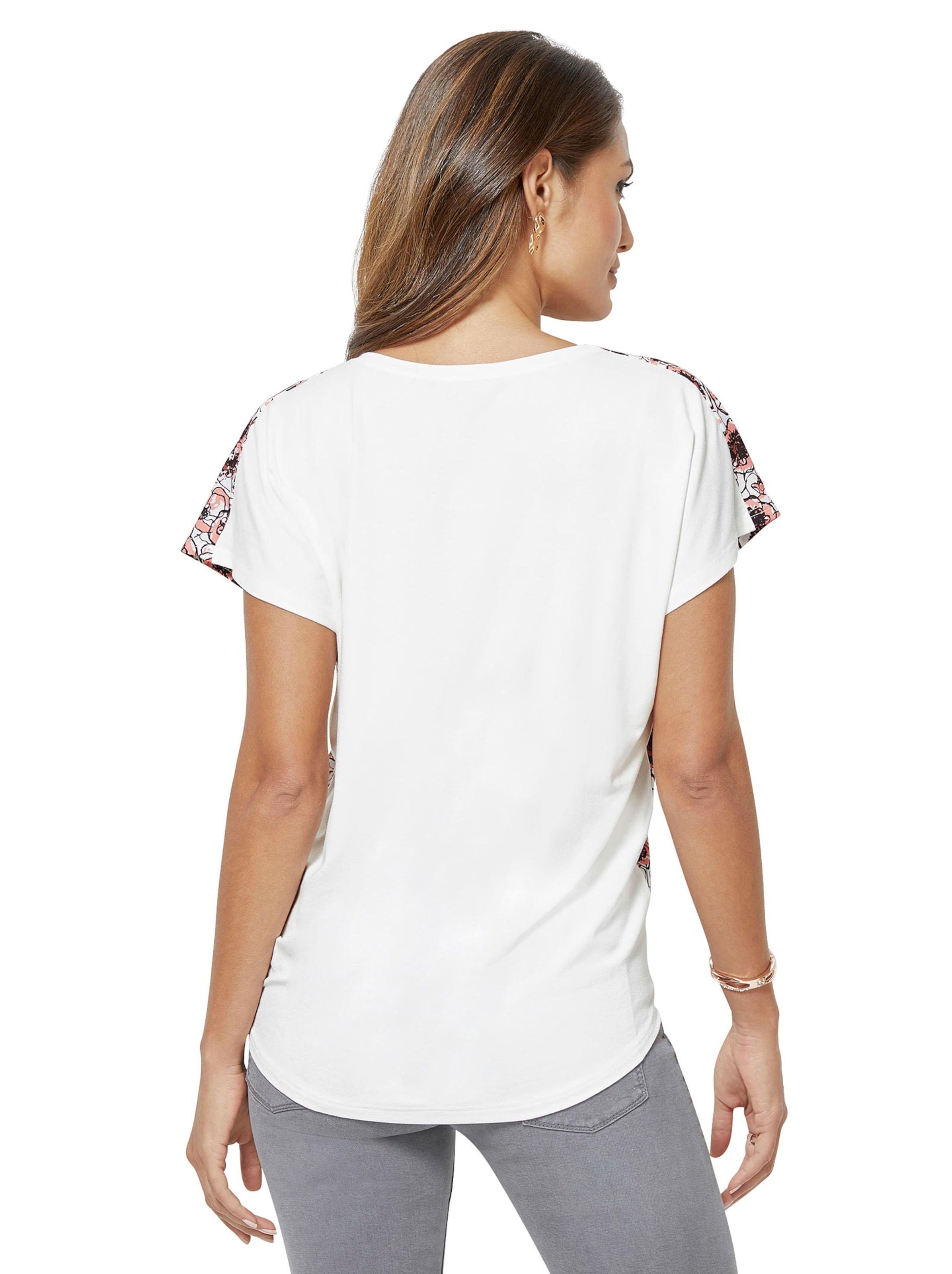 Shirt im Materialmix, mit Bindeband