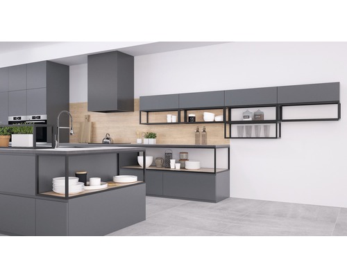 Plankframe QB UT-systeem 35 x 40 x 25 cm zwart zonder plank