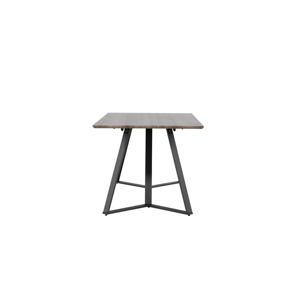 Eettafel Eiken Hout Zwart - 180x90x75cm - Marina