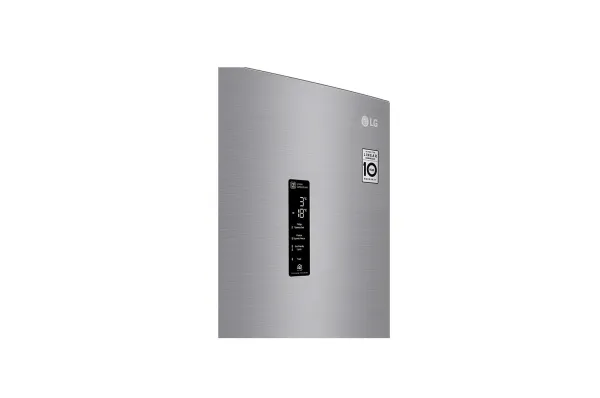 LG Refrigerator GBB71PZDMN A  , Free standing, Combi, Height 186 cm, No Frost system, Fridge net capacity 234 L, Freezer net capacity 107 L, Display, 36 dB, Silver