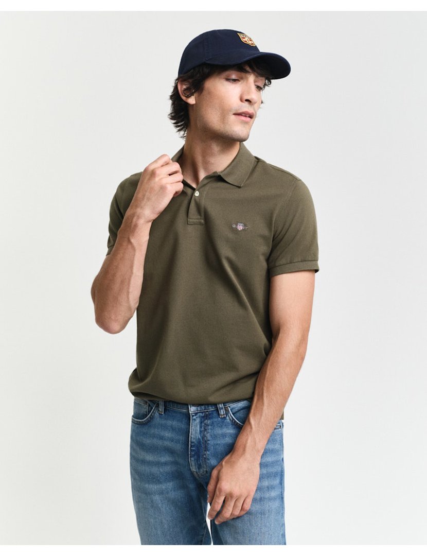 Classic Slim Polo Green