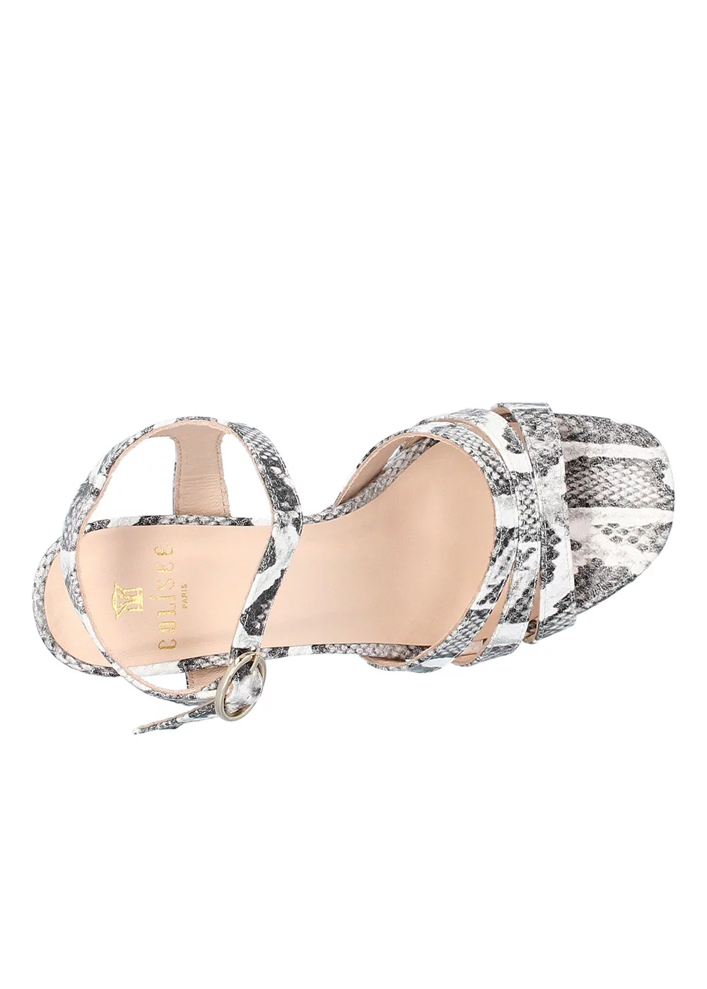 SANDALE RANA CUIR IMPRIME PYTHON