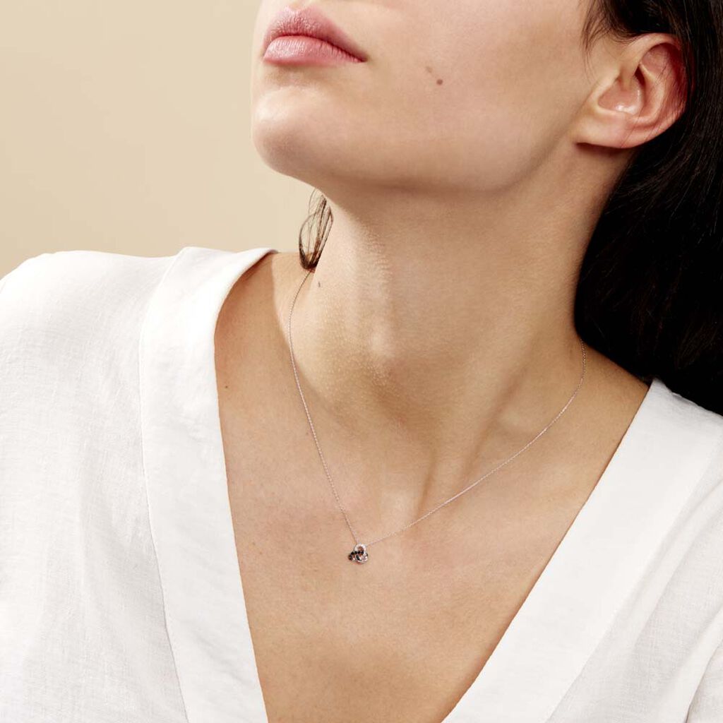 Collier Constellation Or Blanc Diamant