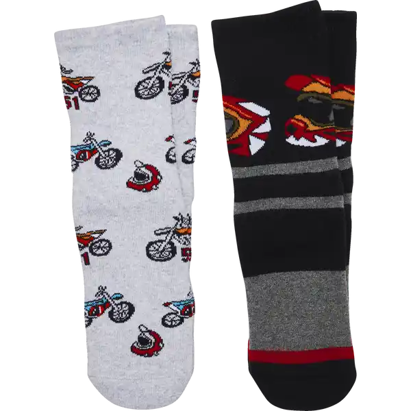 2er Pack Bootsocks design Junge 31 / 34