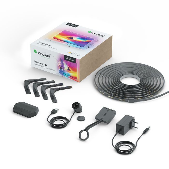Nanoleaf - 4D Screen Mirror + Lightstrip Kit (For TV/Monitors up to 85