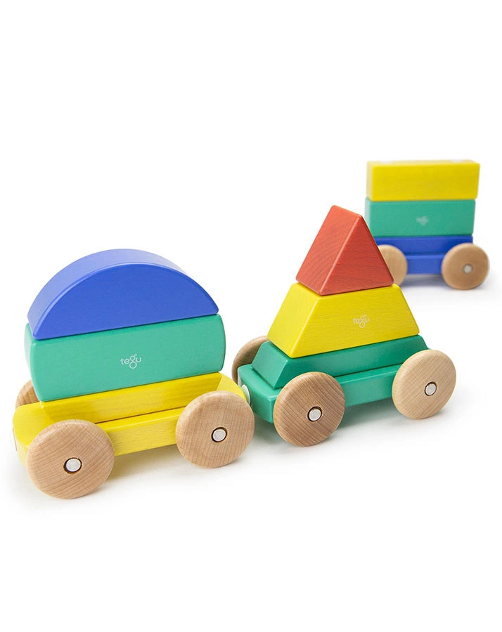 Baby-Magnetspielzeug BIG SHAPE TRAIN 9-teilig in bunt