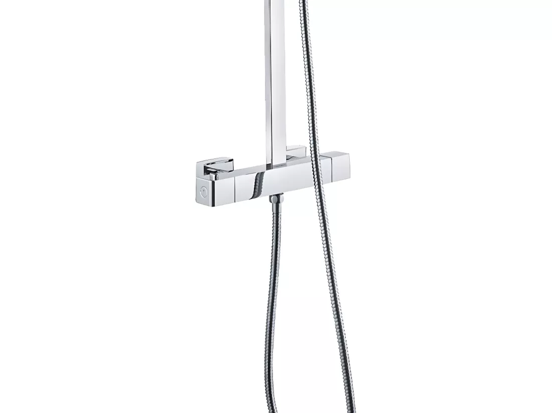 Quartos colonne de douche chromée avec thermostatique 300 - Essebagno