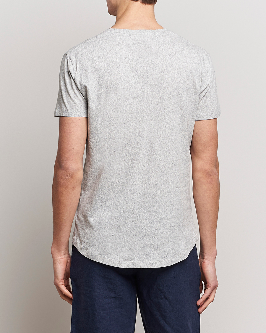 Orlebar Brown OB V-Neck Tee Grey Melange