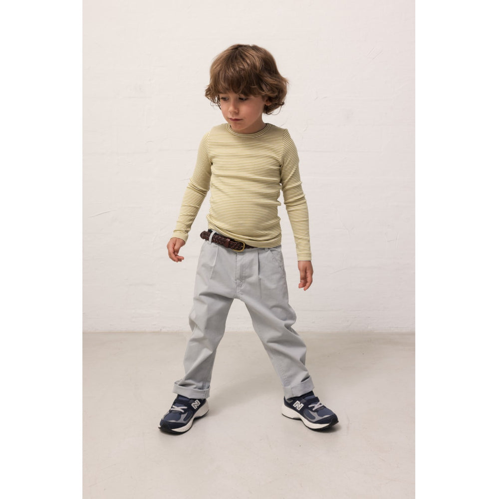 Køb MarMar Modal Fine Rib Olive Stripe Tani Bluse
