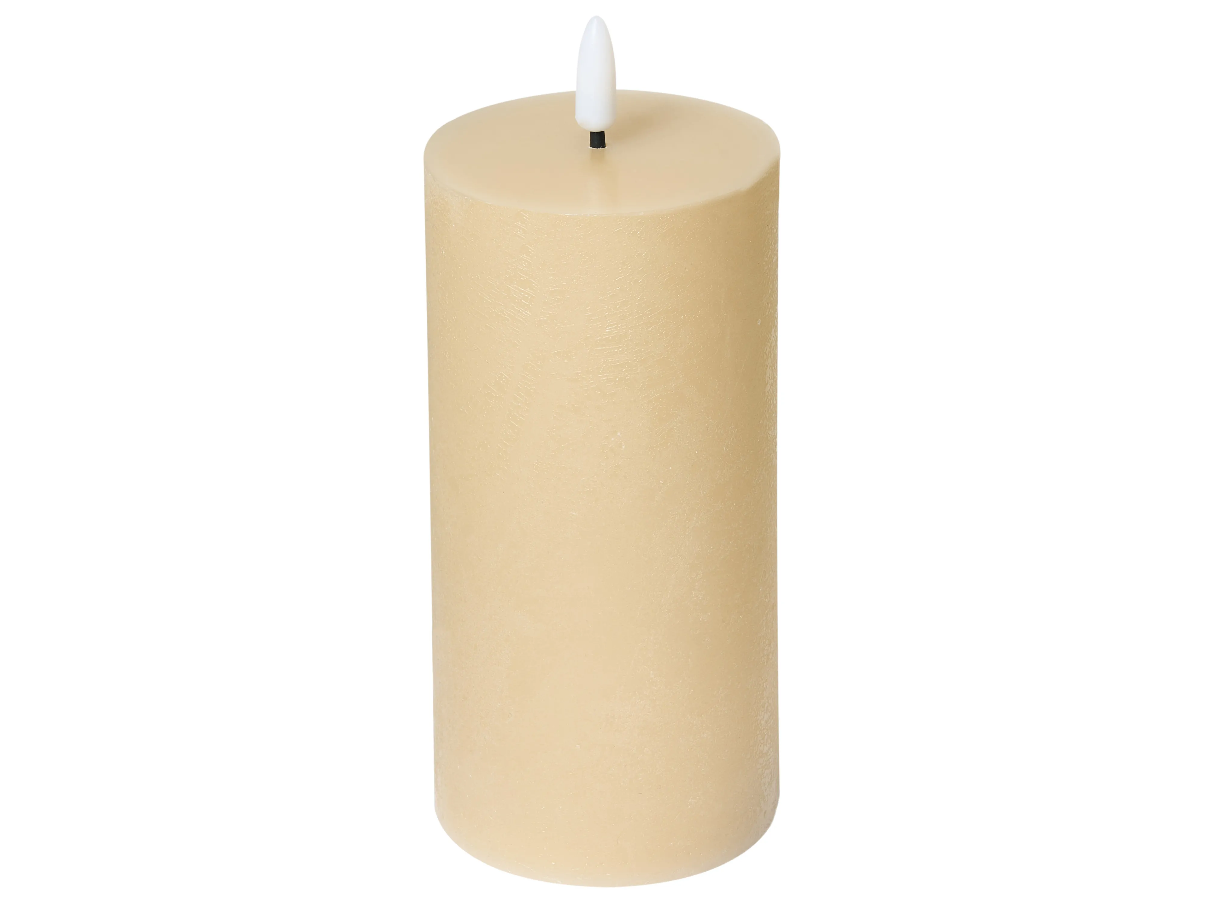 Set van 6 LED kaarsen BRAISE 10/13/15 cm Beige