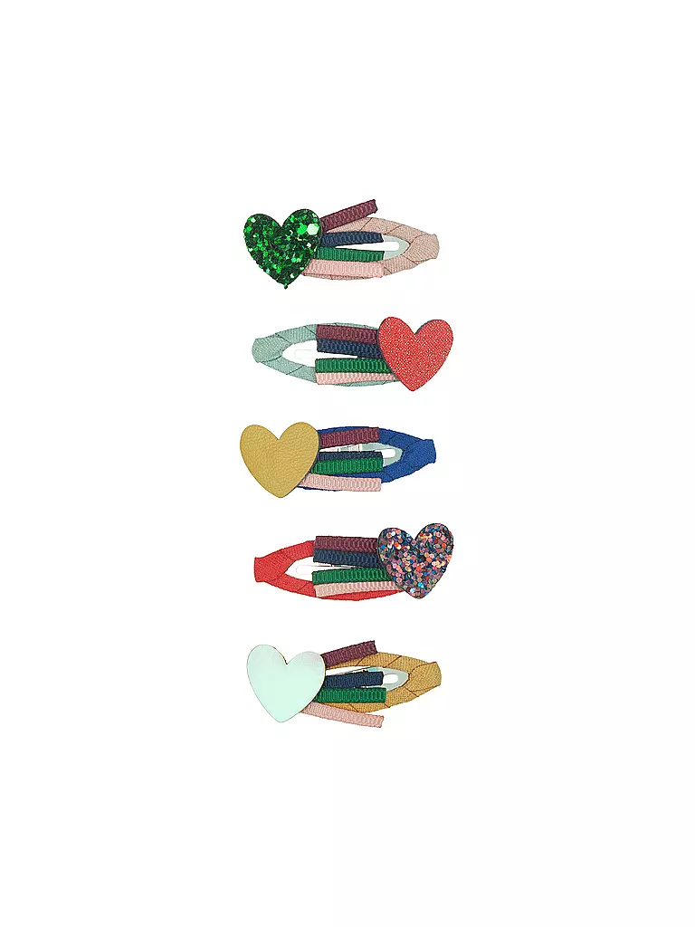 MIMI & LULA Haarspangen 5 Stück AUTUMN HEART MINI CLIC CLACS Autumn Forest bunt