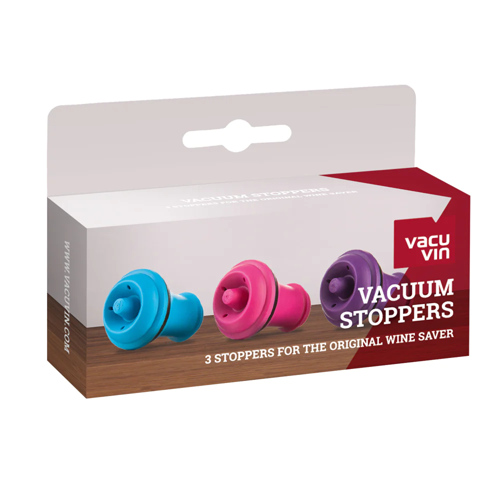Set de 3 bouchons couleur Vacuvin