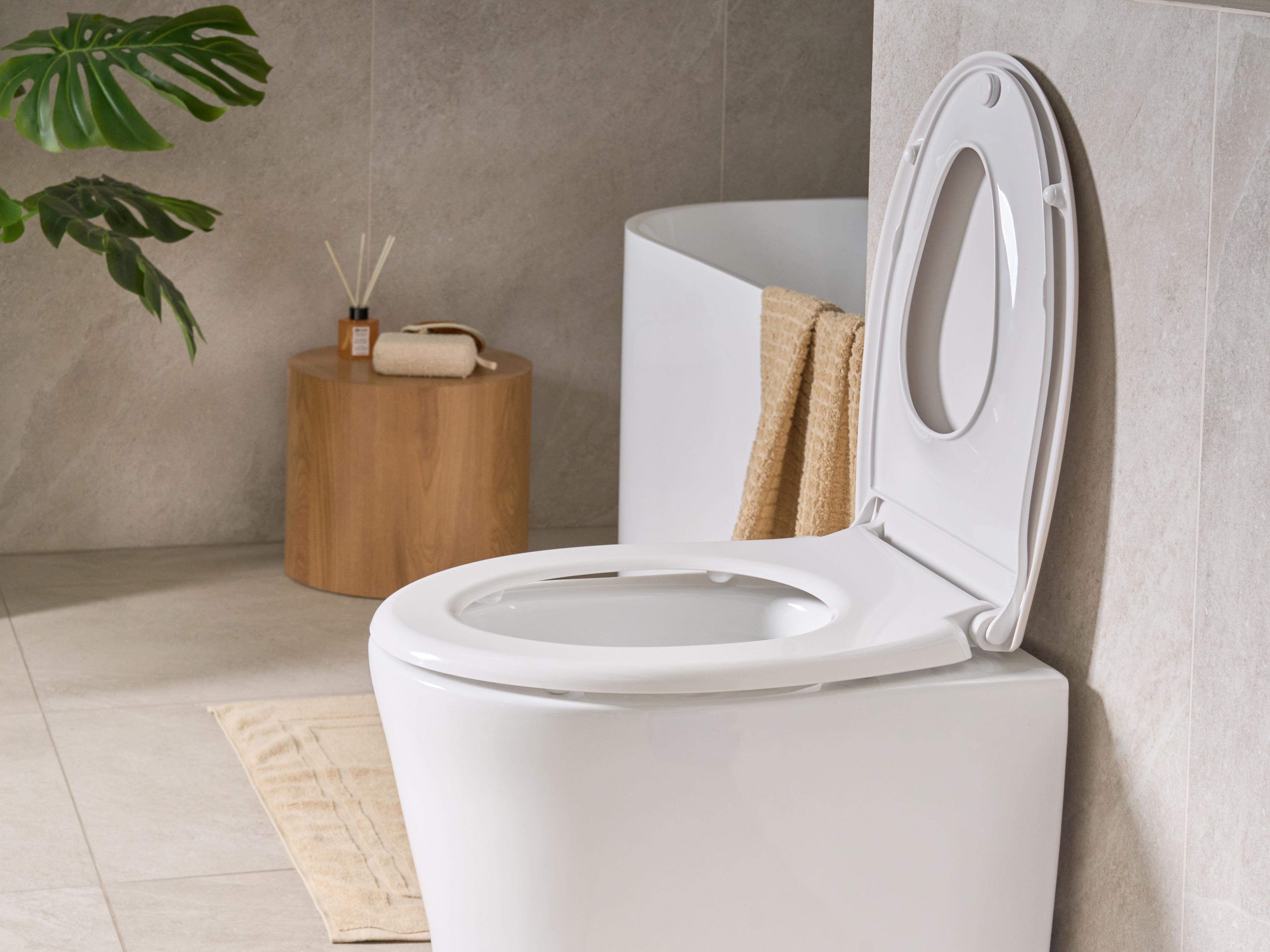 Toiletbril FAGNANO soft-close 2 in 1 Duroplast Wit