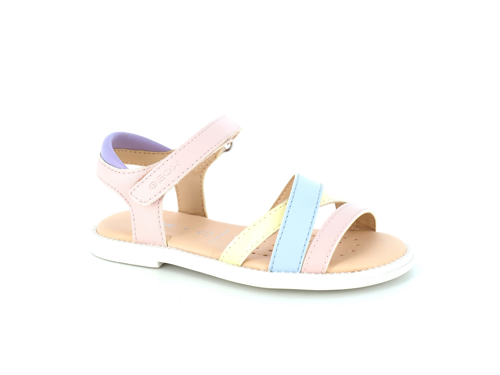 Geox-J KARLY GIRL-J5235D Cuir Rose Pâle