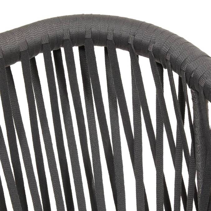 Fauteuil de salon de jardin ORIENGO Anthracite & Graphite