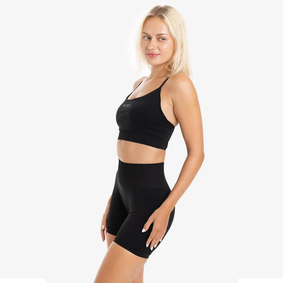 Picsil Women Sport Bra Seamless Freedom Black
