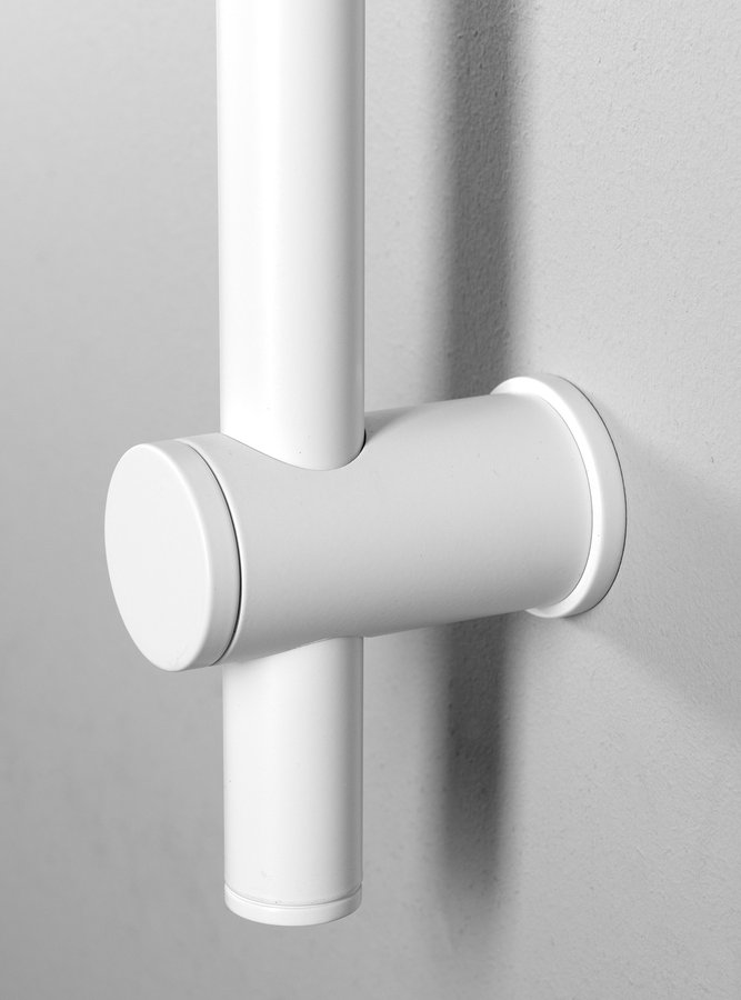 Sapho glijstang rond 70cm mat wit