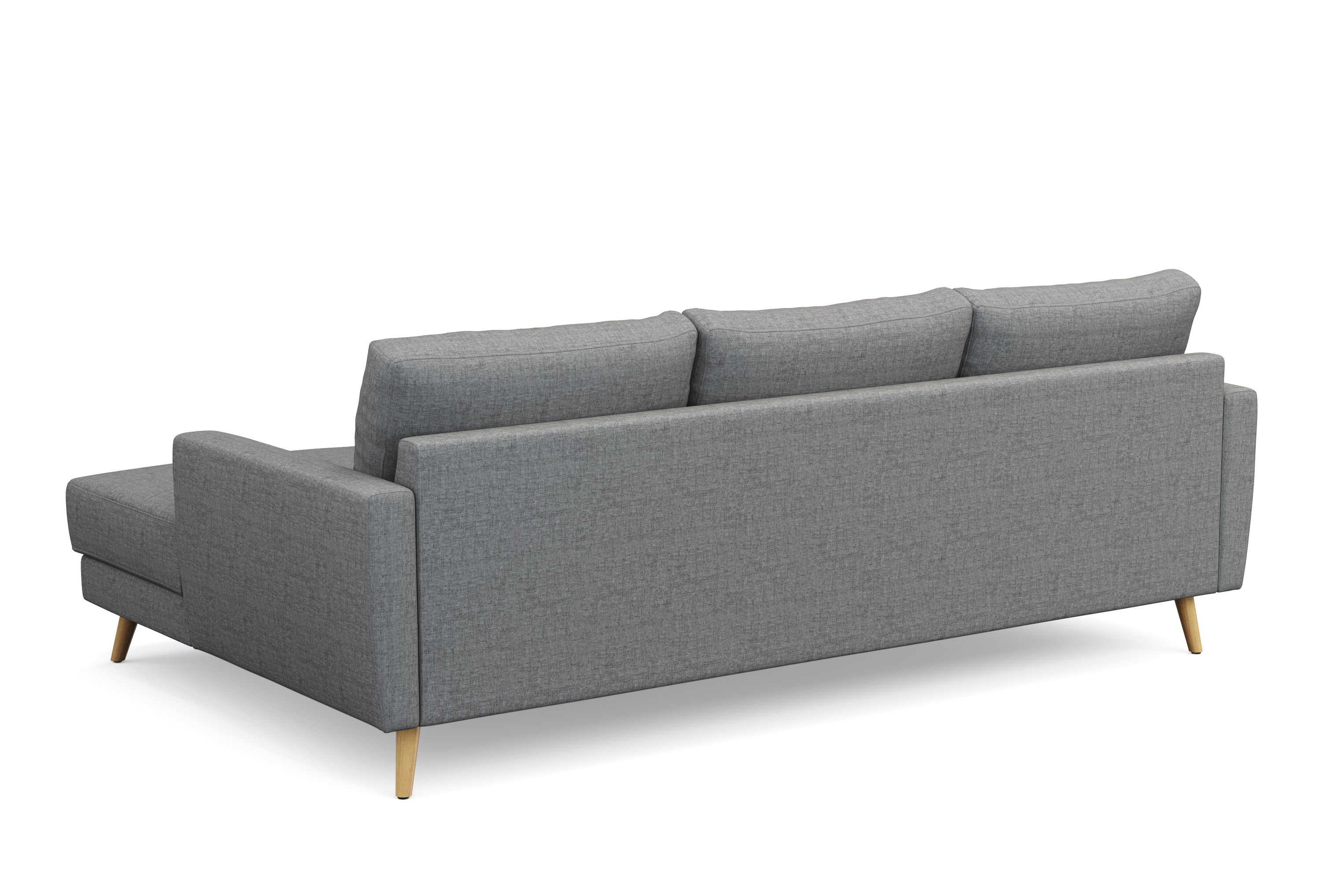Ecksofa MANDY rechts grau