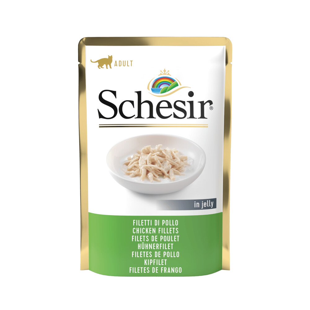 Schesir Kattenvoer Kipfilet in Gelei85 gr